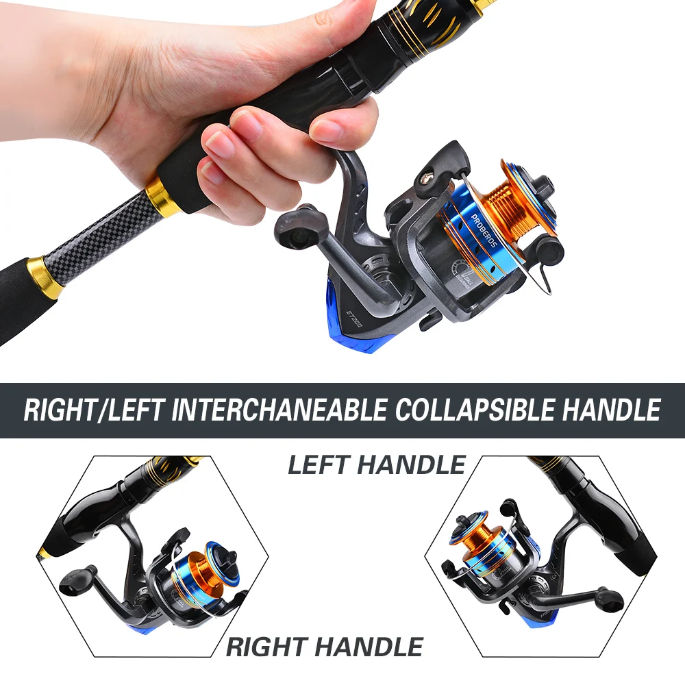 PROBEROS 1.5m-2.4m 釣り竿とリールコンボキ - Spincast Reel のレビューと価格
