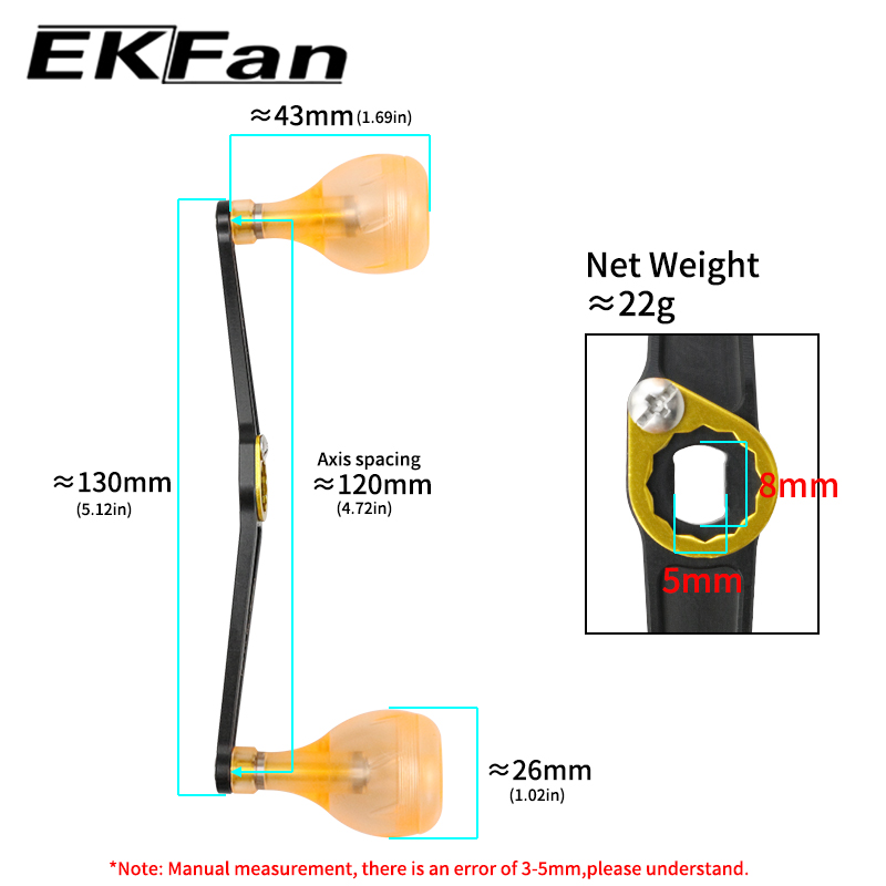 EKFan 130 ミリメートル超軽量合金ハンドル 22 グ - Spincast Reel のレビューと価格