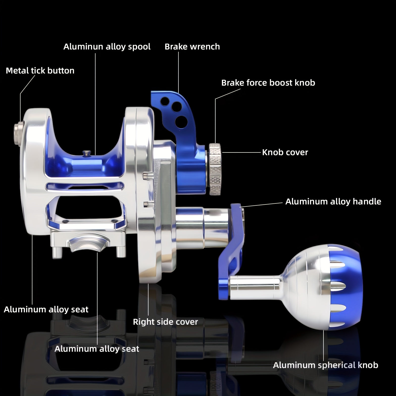 トップライン30キロ電源ドラッグジギング釣りリール1000  - Trolling Reel のレビューと価格