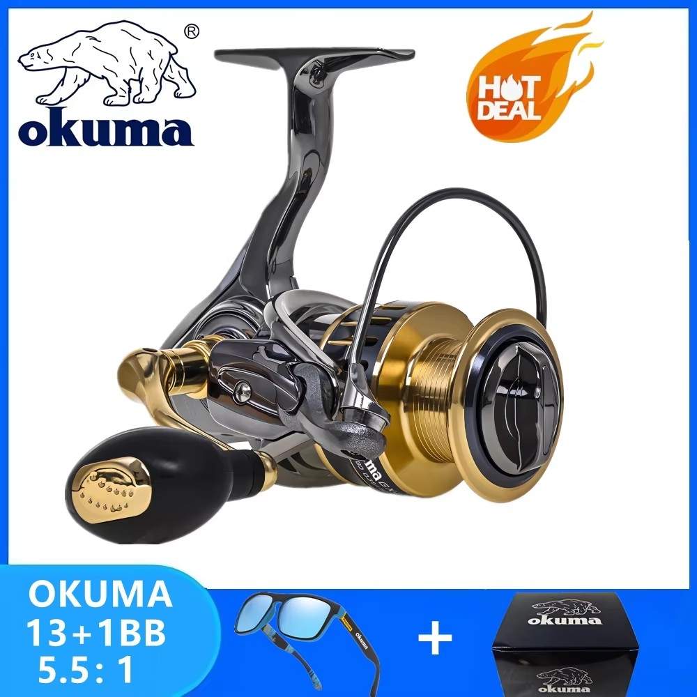 オクマオリジナルオールメタルフィッシングリール 13+1BB - Trolling Reel のレビューと価格